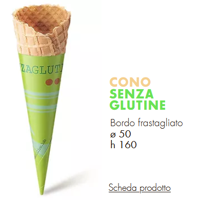 Cono Senza Glutine Frastagliato - Coni Perfetto