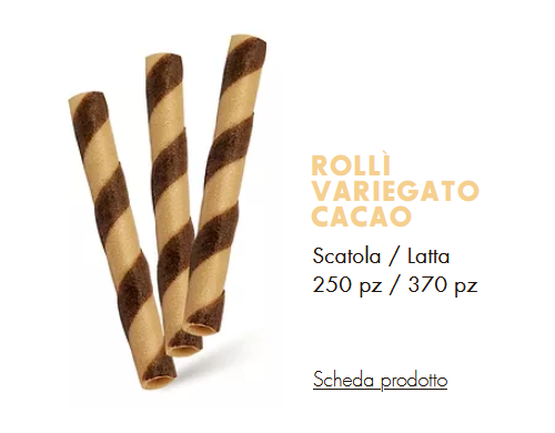 ROLLI VARIEGATO CACAO - Coni Perfetto